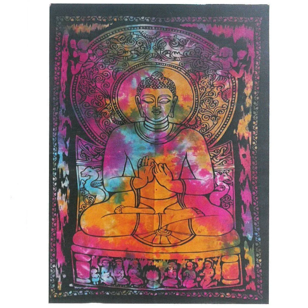 Buddha veggkunst, bomull