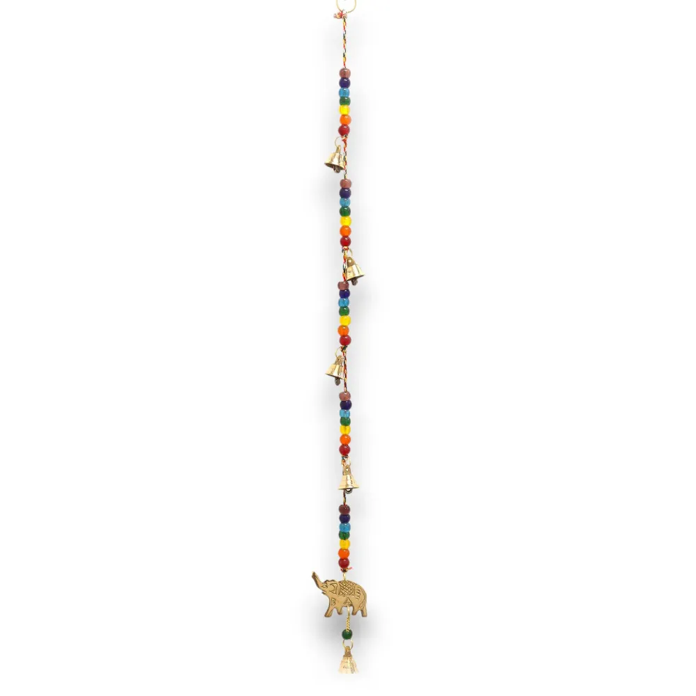 Vindspill Messing Elefant Chakra Perler