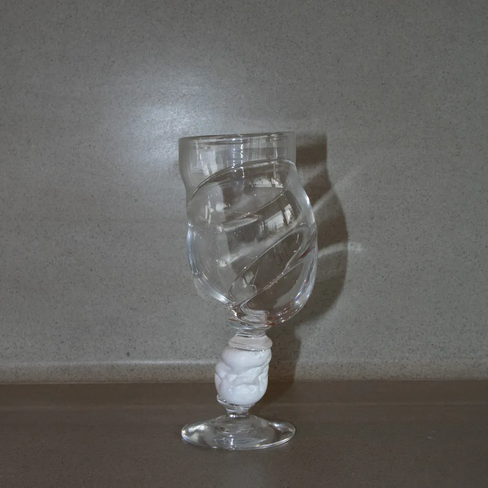 Bubbeldance Vinglass Hvit