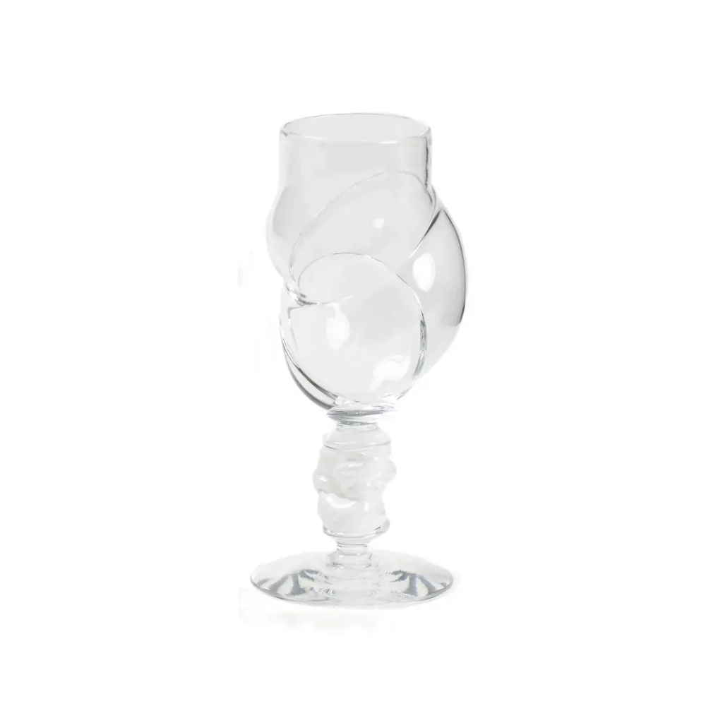Bubbeldance Vinglass Hvit
