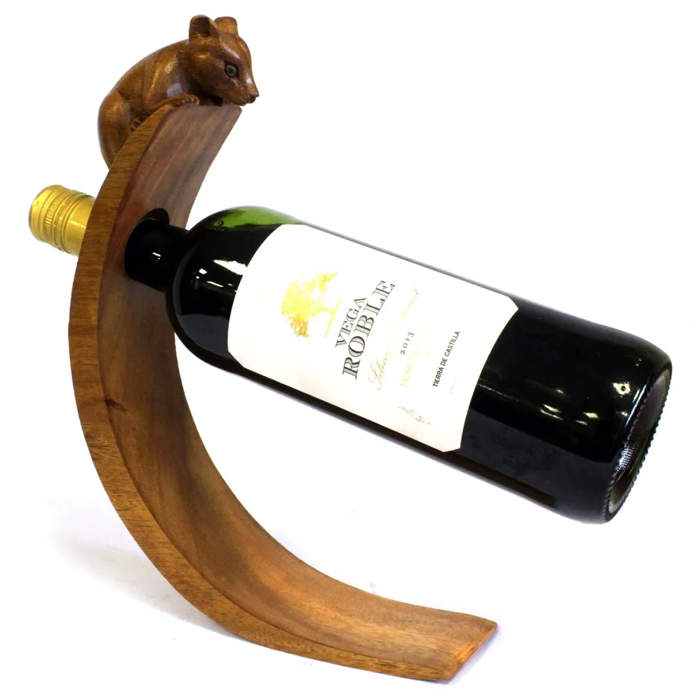 Vinflaskeholder balanserende mus