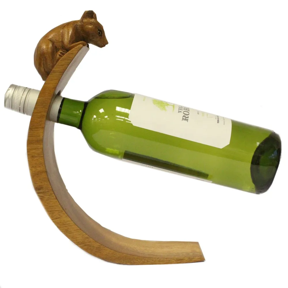Vinflaskeholder balanserende mus