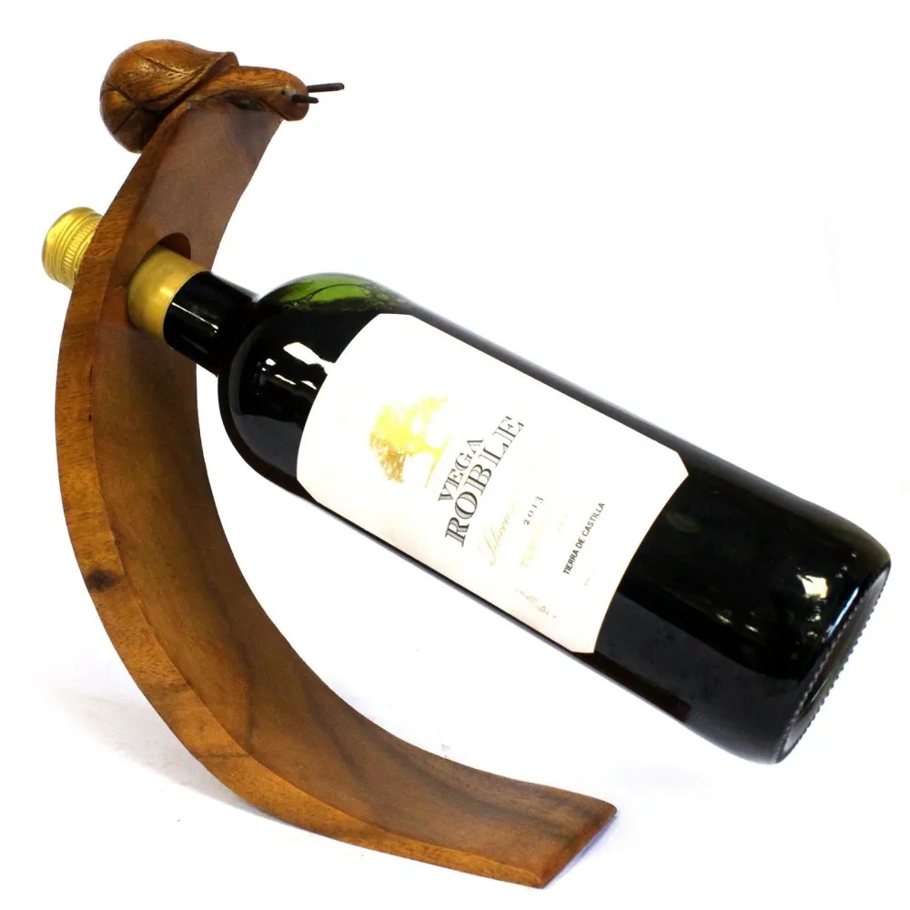 Vinflaskeholder, balanserende snegle