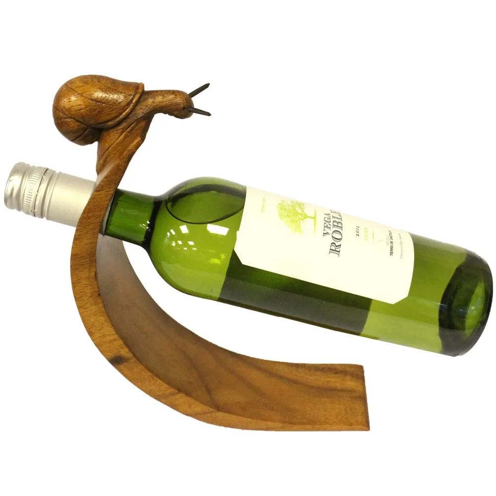 Vinflaskeholder, balanserende snegle